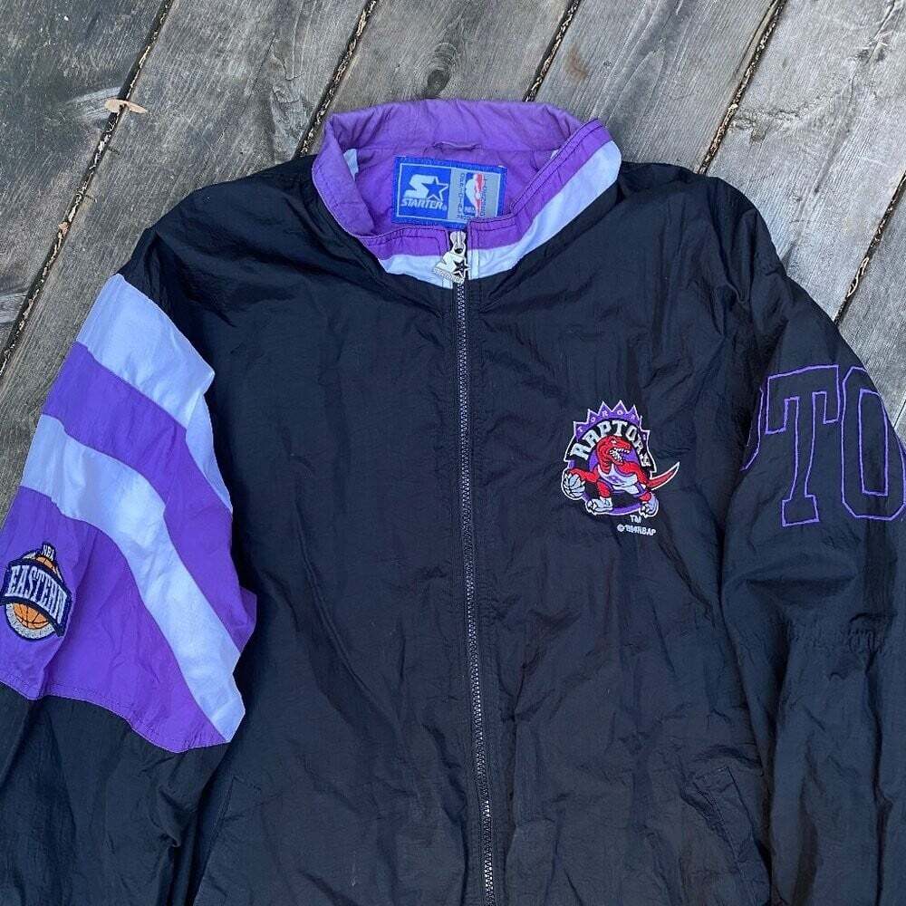 Vintage Starter NBA Toronto Raptors Embroidered Windbreaker Jacket XL